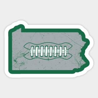 PA Football - White/Green Sticker